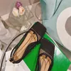 Балетные туфли дизайнер женский сандал -тапочка Slides Slides Стояние сетка Сандаль Топ Sparkle Strafle Estach Ladies Свадебные туфли дизайнерские сандалии дизайнерские туфли обувь