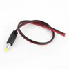 Freeshipping 100Piece/Packs 12V CCTV Security Camera DC Male and Female Power Plug Cable Black and Red Wholesale Udgch