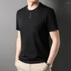 Men's T Shirts Summer Men Short Sleeve T-Shirts Fashion Casual Solid Color Cotton Half Tops Brand Men's Clothing O-Neck Tees