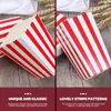 Dinnerware Sets 10 Pcs Popcorn Carton Container Holder Bucket Movie Theme Party Supplies Stripe Holders