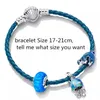 925 Srebrna grę designerska bransoletki dla kobiet DIY Fit Pandoras Little Mermaid Pełna kolekcja Bransoletka