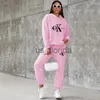 Women's Two Piece Pants Fashion Women Hoodies + Pants Set Casual Tracksuits Plus Size Sports Clothing Sets J231111