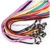 Brillenketten Mticolor Schwarze Nylon-Brillenketten String Cord Holder Sonnenbrillen für Tavel Brillenkette Lanyard Neck Dhgarden Dhiji