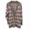 Kobiety swetry Forerin Argyle Dzianin Cardigan Nowy moda V Duch Długie rękaw Top Zimowy jesienny sweter dla kobiet 2021 Dropshipping ZLN231111