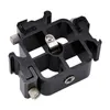 Freeshipping Swivel Triple Head Hot Shoe Mount Adapter Umbrella Bracket Holder Flash Light Stand Rmtlv