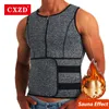 Heren lichaamsvormen cxzd mannen lichaamsvormers tailletrainer sauna vest buik slanke zweetvest vette shapewear tanktops fitness riem 230410