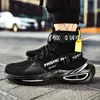 High Top Socks Chunky Sneakers Men Shoes Design New Fashion Thick Sole Light Sport Running Athletic Shoes for Men White Black