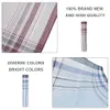 Zakdoeken 10 stks heren zakdoek multicolor plaid streep mannen pocket katoen vierkant zakelijke borst handdoek hankie ontmoeting decor sjaal 230411