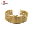 Titta på band 18mm 20mm 22mm 24mm Milanese Rem rostfritt stål Mesh Solid Metal folding spänne Men ersättningsband Armband Watch Accessori 230411