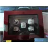 1967 al 2021 Basketball City Team Champions Championship Ring Set con scatola di legno Souvenir Uomo Donna Ragazzo Fan Brithday Regalo Hip Hop Ebreo Dhv8A