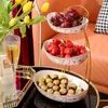 Plates European Ingot-shaped Light Luxury Multi-layer Fruit Trays Living Room Ceramic Dessert Creative Candy Storage Box