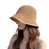 Cappelli a tesa larga 2023 Cappello di paglia estivo per le donne Moda Chapeu Feminino Cappelli da sole all'aperto Gorros Visiere Panama Beach Viaggi Borsa stile Fedora e borsalino