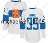 Kob Weng World Puchar Świata w Hokeju Drużyna Finlandii Jersey Rinne Laine Korpikoski Donskoi Pokka Aho Koskinen Lepisto Men Men Youth Custom Hoceky Jerseys