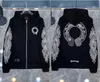 Chromees Hearts Дизайнерские мужские хромированные зимние толстовки с капюшоном Heart Hoodie Ch Куртка с длинным рукавом Свободное пальто Рубашка Chromees Hearts с капюшоном 9803