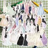 Gift Wrap 50 Pieces Of Retro Character Stickers Wedding Dress And Evening Girly Princess Style Sweet Hand Account