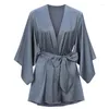 Kvinnors sömnkläder balaloum anländer kvinnor Robe Silk Sexig kimono högkvalitativ nattklänning Nightdress Wedding Bridal Party Bath Robes