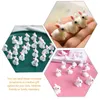 Garden Decorations 100 Pcs Car Gadgets Mini Ornament Model Miniature Ornaments Figurine White Resin Crafts