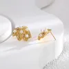 Franse retro lichte luxe schelppareloorbellen in temperamentvolle oorbellen in hoofse stijl