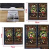 Wall Stickers Christmas Cartoon Snowflake Santa Claus Decoration Shop Mall Glass Window Sticker Pvc Electrosta Pegatinas De Pared Dr Dhmwz