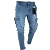 Männer Jeans Herbst Männer Jeans Casual Hosen 2021 Neue Mode Ausgefranste Slim Fit Lange Denim Hosen Loch JeansLF231111