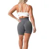 Roupa de ioga nvgtn scrunch shorts sem costura spandex mulher fitness elástico respirável hiplift lazer esportes de lazer em execução 230411