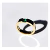 Anneaux de bande magnifique pierre précieuse naturelle émeraude bague couleur or incrusté vert Zircon anneaux pour hommes mariée fiançailles anniversaire fête bijoux P230411