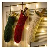 37Cm/46Cm Fashion Personalized Knit Christmas Stocking Gift Bags Acrylic Decorations Xmas Large Decorative Drop Delivery Dhbah