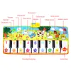 Drums Percussion 7 Styles Big Size Baby Musical Mat Toys Piano Toy Infantil Música Tocando tanta Mat Kids Early Aprendendo crianças presentes 230410