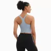 LL Fashion Yoga Top Ebb Pad Women Sports Bra Yogas Outfits Gym Vest Fiess Tops Sexy Underwear Lady Shakeproof Tank