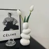 Vasen Nordic Abstract Egg Keramikvase Art Pebble Dry Flower Vase Ins Home Wohnzimmer Dekoration Blumentopf Ästhetische Raumdekoration Geschenk P230411