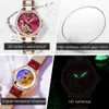 Wristwatches OLEVS Automatic Mechanical Women Bracelet Watch Ceramic Diamond Night Light Waterproof Fashion With Gift Box 230410