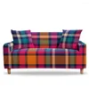 Stol täcker geometrisk soffa täckning för vardagsrum slipcovers elastiska stora soffor 3 -säten stretch kudde funna elastica