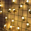 Strängar LED Decoracion Oil Lamp Fairy Light Outdoor String Lights For Christmas Ramadan Garden Wedding Party Decoration Holiday Lighting