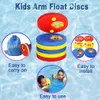 Uppblåsbara flottörrör 6st Pack Eva Foam Swim Discs Arm Band som flyter ärmar Pool Float Board Baby Swimming -övningar Cirklar Ringar 230411