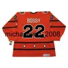 Vin Weng 남자 여자 청소년 Bossy 1978 CCM Vintage Back All Star Hockey Jersey All Stitched Top-Quality 모든 이름 모든 숫자 골키퍼 컷