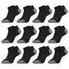 Men's Socks Women Crew Breathable Unisex Jogging 12 Pairs Of Soft Color Matching Low-cut With High Elasticity Anti-slip