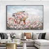 Paintings Abstract Colorful Flower Oil Painting 100% Hand Painted On Canvas Modern Landscape Painting Wall Art For Living Room Decoration 231110