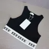 2024 ärmellose Weste Designer Brief Celins Top T-Shirts Damenbekleidung Mode Sexy Damen Strand Tanks Tops für Urlaub Luxus Socialite Vest4PDR