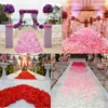 Fleurs décoratives Top Vente 500 Pcs Pétales De Fleurs De Rose En Soie Feuilles Décorations De Confettis De Table De Fête De Mariage