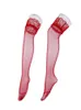 Chaussettes Bonneterie Femmes Sexy Résille Floral Bas Creux Longues Dames Transparent Sur Genou Cuisse Haute Discothèque Collants Calcetines 231110