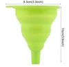 Household Sundries Flexible Hygienic Silicone Folding Funnel Folding Telescopic Collapsible Long Neck Funnel Portable Liquid Filling Kitchen Tools