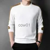 Men's T-Shirts Fashion Men Long Sleeve Knitted T-Shirt Korean Streetwear Business Spring Autumn New Round Neck Casual Male Clothes Tops 2023 J231111