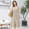 Maternity Dresses Summer Clothes Fashion Plaid Pregnancy Nursing Dress Feeding For Pregnant Women Breastfeeding