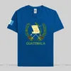 Heren t shirts guatemala mannen mode natie team t-shirt katoenen t-shirt sportkleding tees land guatemalan streetwear