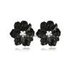 Dangle Kroonluchter Colorf Prachtige Bloemen Stud Oorbellen Voor Vrouwen Nieuwe Trendy Goudlegering Metaal Geometrische Peal Stone Jewelr Dhgarden Dhs0F