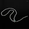 Pendants Natural Freshwater Pearl Necklace For Women 925 Silver Chain Long Sweater Wedding Collana