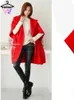 Kvinnor blandas i Cape Loose Cardigan Outwear Cloak Coats Korean Casual Solid Hooded Wool Like Jackets Pockets Street Bärande kvinnor Wraps 231110