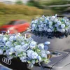 Dekorativa blommor Artificial Flower Wedding Car Decor Kit Romantic Silk Fake Rose Peony Floral Valentine's Day Gift Party Festival Supplies