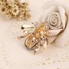 Brooches Fashion Rhinestone Jewelry Wholesale Lovely Alloy Bee Pins For Women Costums Accessory