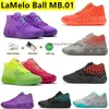 MB.01SHOESLAMELO BALL 1 MB.01 Erkek Basketbol Ayakkabıları Rick ve Morty Rock Ridge Ridge Kırmızı Kraliçe Şehir Buradan Değil Lo Ufo Buzz City Black Blast Erkek Eğitimleri Spor Saborçular Us 7-12